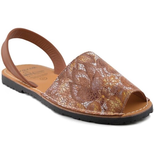 Sapatos Mulher Sandálias Avarcas C.ortuño C. Ortuño|Abarcas menorquinas em pele castanha|Mulher Castanho
