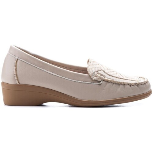 Sapatos Mulher Mocassins Cbp - Conbuenpie Mocassins de couro da CBP Bege
