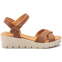 Sapatos Mulher Sandálias Cbp - Conbuenpie Sandálias de cunha em pele castanha da CBP Castanho