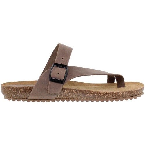 Sapatos Mulher Sandálias Blusandal Sandalias Bio de Piel by Cáqui