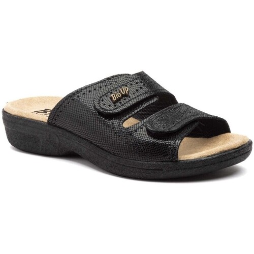 Sapatos Mulher Setor medical / alimentar Bio Up Sandálias anatómicas em pele preta-Clogs da Preto