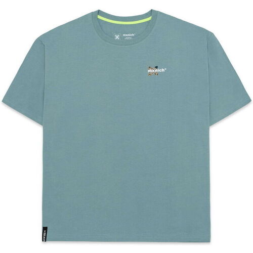 Textil Homem Ruiz Y Gallego Munich T-shirt oversize psicodelia 2507244 Petroleum Azul