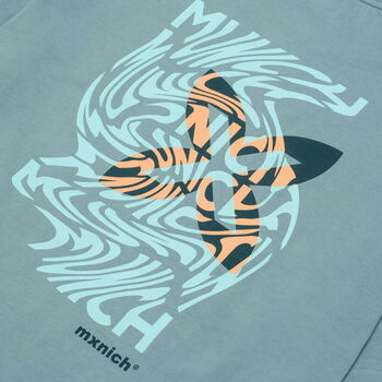 Munich T-shirt oversize psicodelia Azul