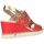 Sapatos Mulher Sandálias Fluchos F1972 Mujer Rojo Vermelho