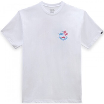 Textil Homem T-shirts e Pólos Vans Denim Classic mini dual palm Branco