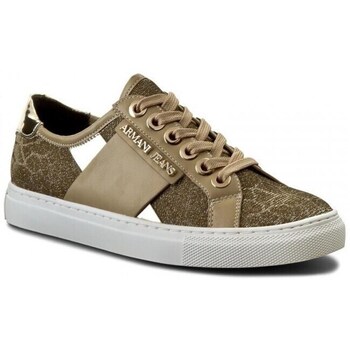 Sapatos Mulher Sapatilhas Emporio Armani 9252077P596 Dourado, Cor bege