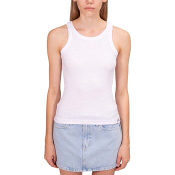 Textil Mulher Calvin Klein round neck short-sleeved T-shirt set of 3 Черные женские футболки Calvin Klein J20J223104 Branco
