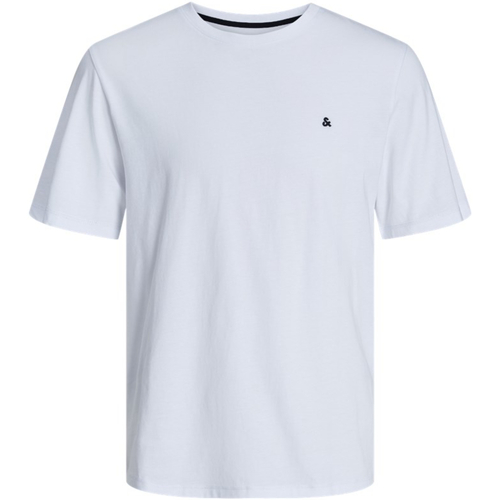 Textil Homem T-Shirt mangas curtas Precisa de ajuda 12253778 JJEPAULOS TEE SS CREW NECK NOOS PLS WHITE Branco