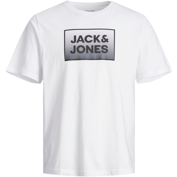 Jack & Jones 12249331 JJSTEEL TEE SS CREW NECK WHITE Branco