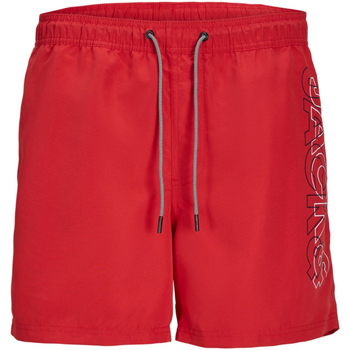 Textil Rapaz Fatos e shorts de banho Jack & Jones 12253748 JPSTFIJI JJSWIM DOUBLE LOGO LY SN JNR TRUE RED Vermelho