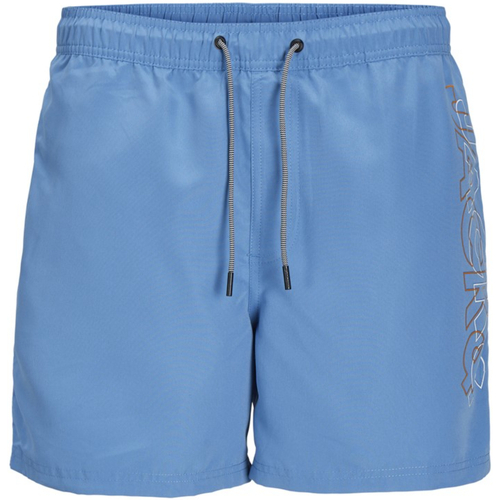 Textil Homem Fatos e shorts de banho Jack & Jones 12253118 JPSTFIJI JJSWIM DOUBLE LOGO SN LY PACIFIC COAST Azul