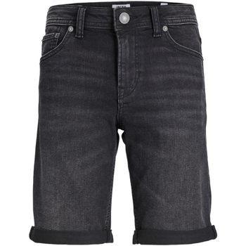 Textil Rapaz Shorts / Bermudas Tipo de fecho 12257394 JJIRICK JJORIGINAL SHORT MF 2350 MNI BLACK Preto