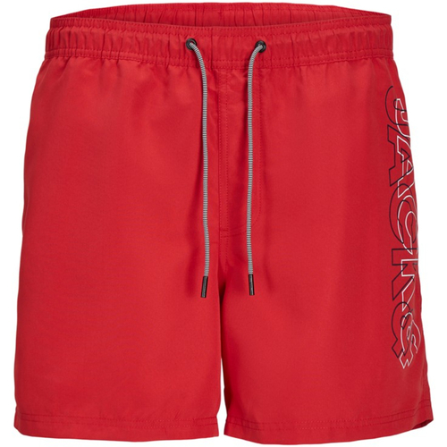 Textil Rapaz Fatos e shorts de banho Jack & Jones 12256153 JPSTFIJI JJSWIM DOUBLE LOGO LY SN MNI TRUE RED Vermelho
