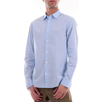 Textil Homem Camisas mangas comprida EAX 3DZC38ZN4OZ Azul