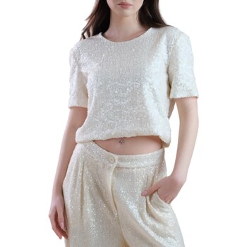 Textil Mulher Tops / Blusas Vicolo TB0997 Branco