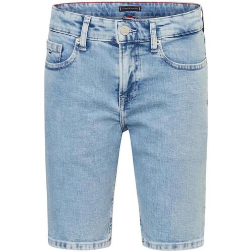 Textil Rapaz Shorts / Bermudas Tommy bianco Hilfiger  Azul