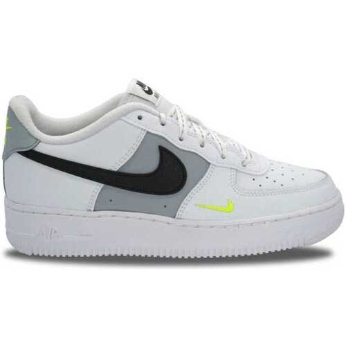 Sapatos Rapaz Sapatilhas Nike Yellow Air Force 1 White Neon Branco