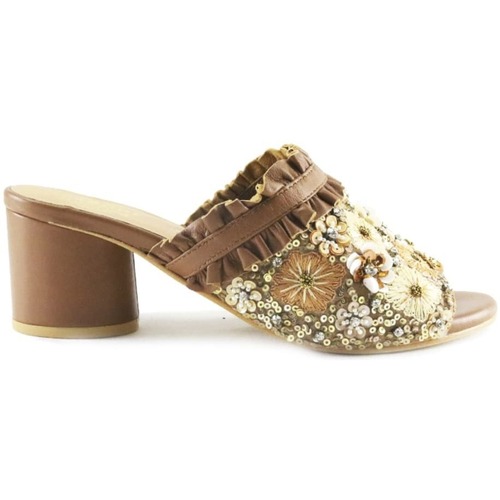 Sapatos Mulher Chinelos Parodi Sunshine Shoes  Camel - 53/1855/03 28