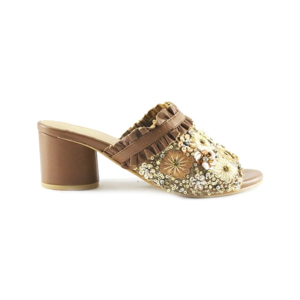 Sapatos Mulher Chinelos Parodi Sunshine Shoes  Camel - 53/1855/03 