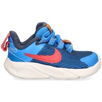 Sapatos Rapaz Sapatilhas Throne Nike 74235 Azul