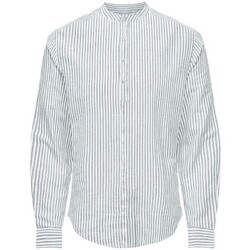 Textil Homem Camisas mangas comprida Only & Sons  22028417 CAIDEN Verde