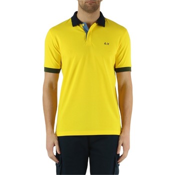Textil Homem T-shirts e Pólos Sun68 A34115 Amarelo