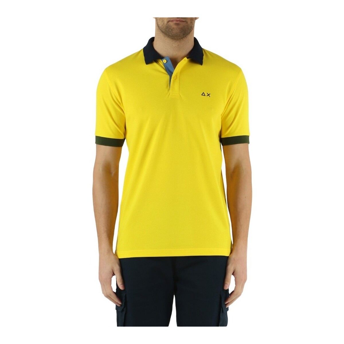 Textil Homem T-shirts e Pólos Sun68 A34115 Amarelo