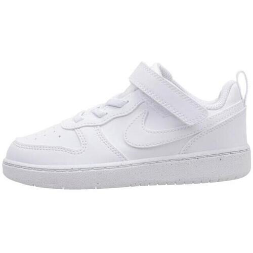 Sapatos Rapaz Sapatilhas foot Nike COURT BOROUGH LOW RECRAFT TDV Branco