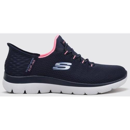 Sapatos Mulher Sapatilhas Skechers Seager SUMMITS SLIP-INS Azul