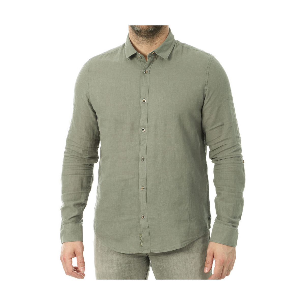 Textil Homem Camisas mangas comprida Teddy Smith  Verde