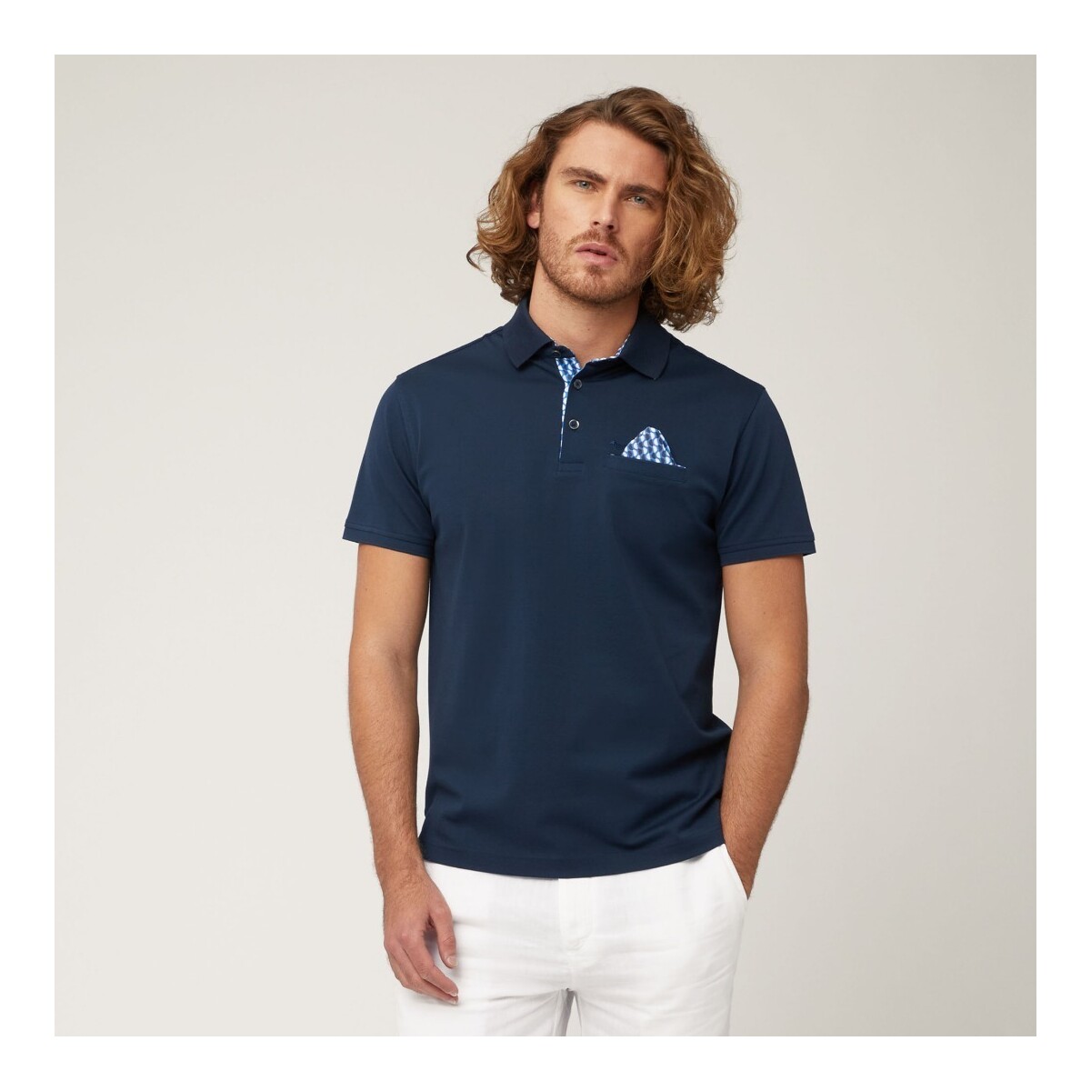 Textil Homem T-shirts e Pólos Harmont & Blaine LRL372021215 Azul