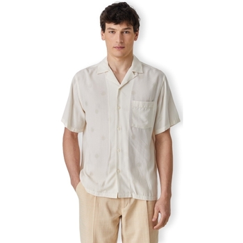 Textil Homem Camisas mangas comprida Portuguese Flannel Camisa Modal Dots - White Branco