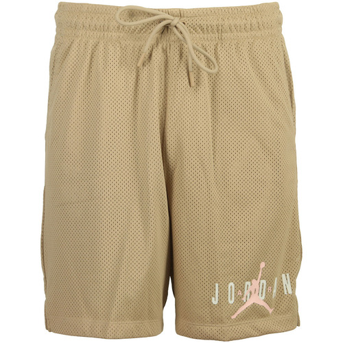 Textil Homem Shorts / Bermudas Nike wedge M J Ess Mesh Gfx Short Bege