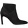 Sapatos Mulher Botins Freelance Forel 7 Low Zip Boot Velours Femme Noir Preto