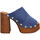 Sapatos Mulher Sandálias Sandro Rosi 7551 Velours Femme Jeans Azul