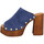 Sapatos Mulher Sandálias Sandro Rosi 7551 Velours Femme Jeans Azul