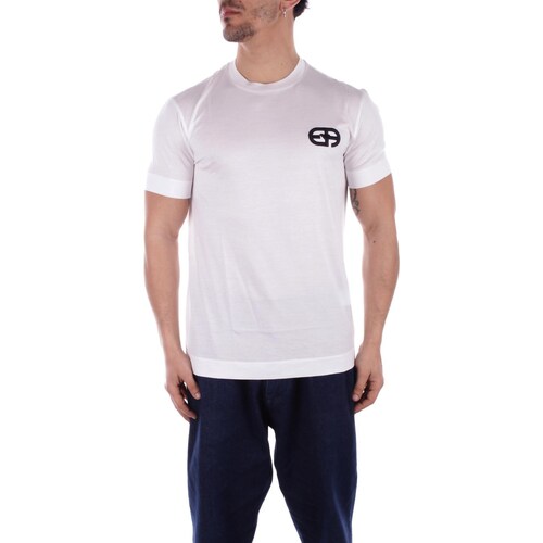Textil Homem T-Shirt mangas curtas Emporio Armani 8N1TF5 1JUVZ Branco
