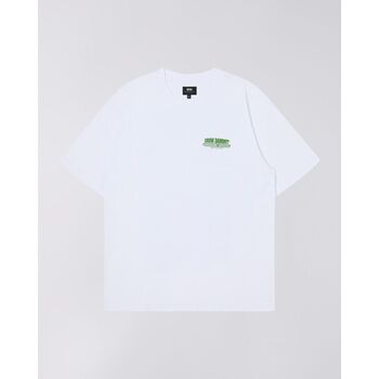 Textil Homem T-shirts e Pólos Edwin I033489.WHW.67. PINKU EIGA-WHW.67 WHISPER WHITE Branco