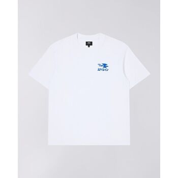 Textil Homem T-shirts e Pólos Edwin I033490.02.67. STAY HYDRATED-02.67 WHITE Branco