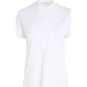 Textil Mulher Polos mangas compridas Calvin Klein Jeans J20J223362 Branco