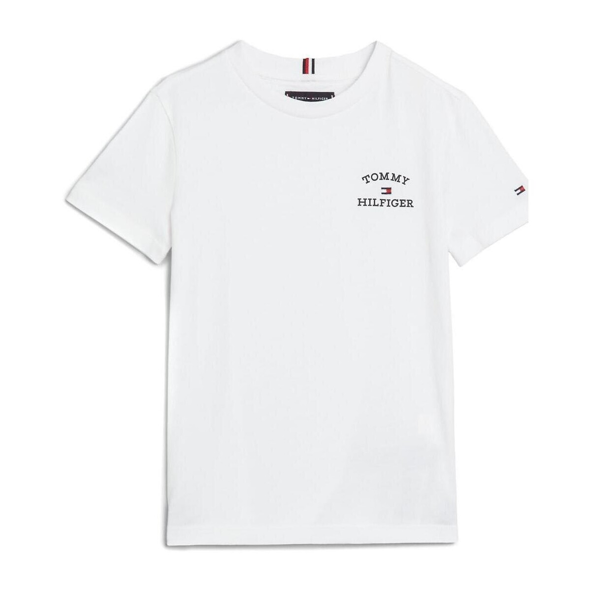 Textil Rapaz T-shirts e Pólos Tommy Cotton Hilfiger  Branco