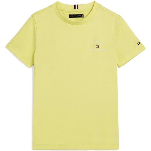 Textil Rapaz T-shirts e Pólos tommy Leather Hilfiger  Amarelo