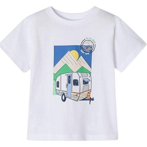 Textil Rapaz T-Shirt mangas curtas Mayoral  Branco