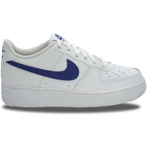 Sapatos Rapaz Sapatilhas Nike lebron Air Force 1 Leather White Hyper Royal Branco