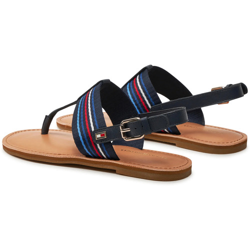 Tommy Hilfiger Sandália com tiras em pele Azul