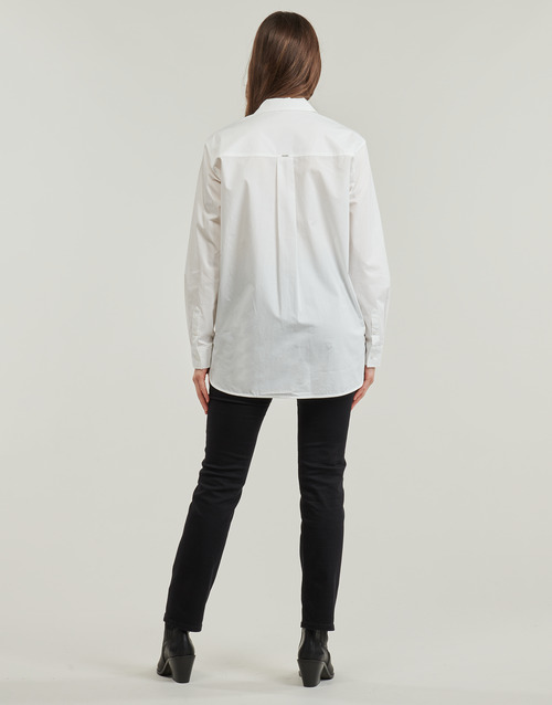 Ikks CHEMISE ML STRAIGHT COTTON Branco
