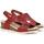 Sapatos Mulher Sandálias Dorking D9319 Vermelho