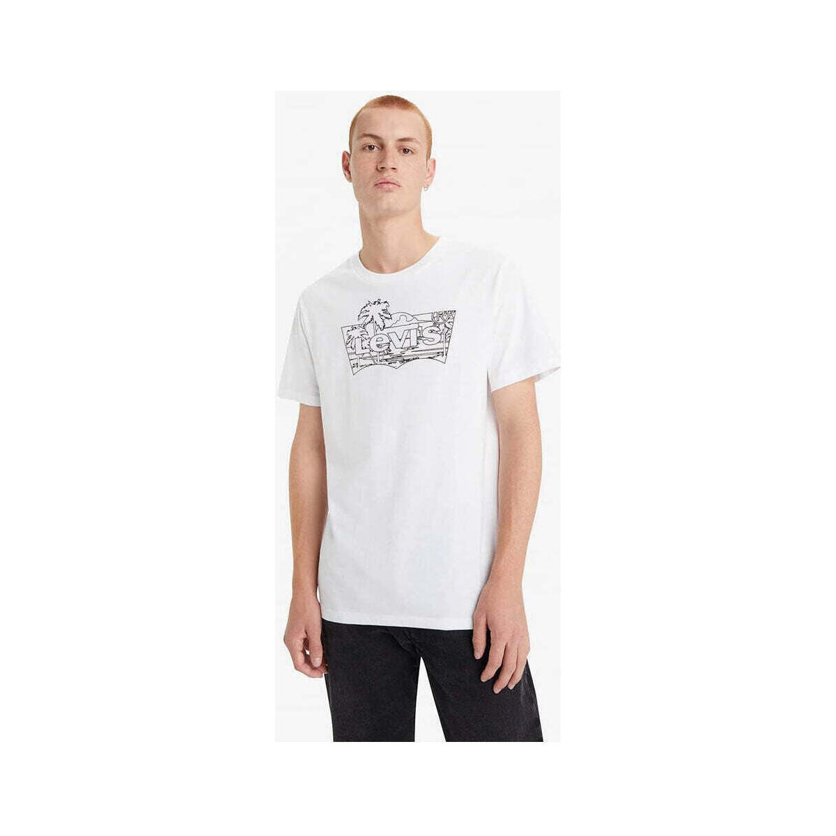 Textil Homem T-shirts e Pólos Levi's 22491-1476-1-1 Branco