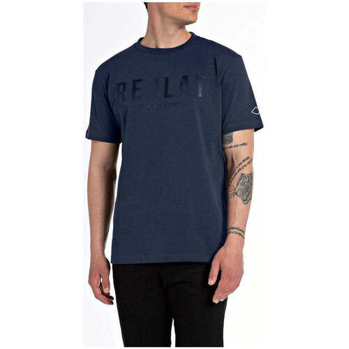 Textil Homem T-shirts e Pólos Replay M666000022662-271-3-1 Azul
