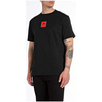 Textil Homem T-shirts e Pólos Replay M67590002660-098-2-1 Preto
